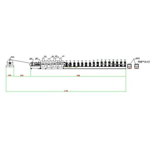 CZ Interchange Steel Purlin Roll Forming Machine , Hydraulic Automatic Roll Forming Machine