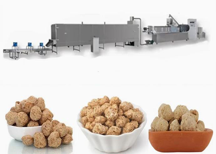 Automatic soybean processing equipment  / soya nuggets extruder machine