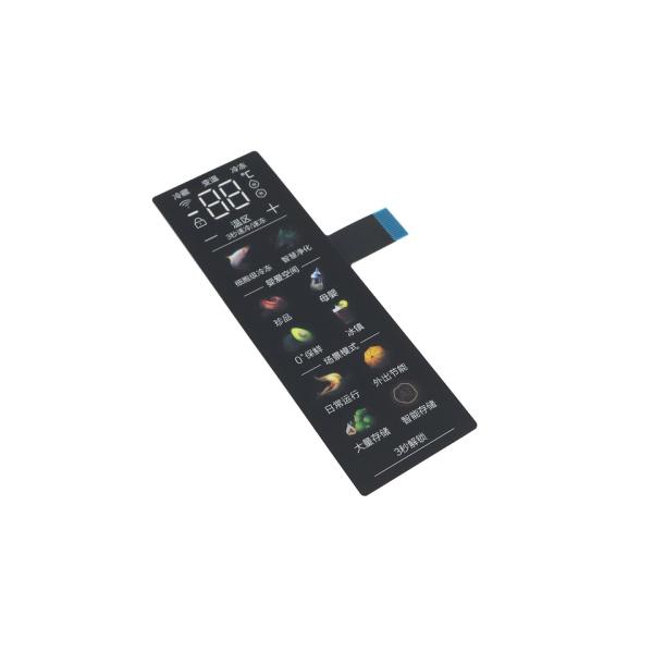 Refrigerator Freezer Cold Cupboard Capacitive Membrane Switch with Digital Graphics (LTIMG4637)