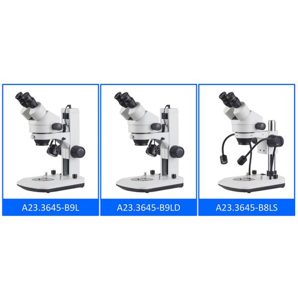 A23.3645 Opto Edu Trinocular Stereo Microscopes Magnification 7-45x