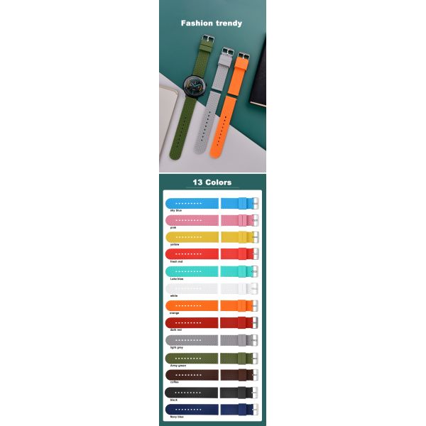 Tire-tread Silicone Watch Strap · 18mm~24mm | Logo Customization Available - Made In China By SHX