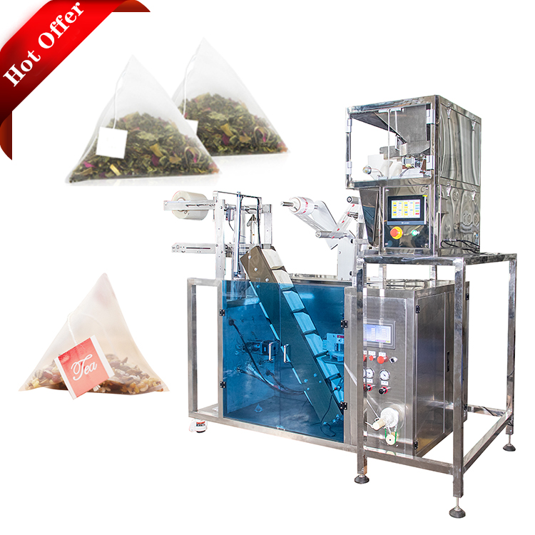 Triangle Filter Paper Pyramid Tea Bag Packing Machine 3.5KW 220V