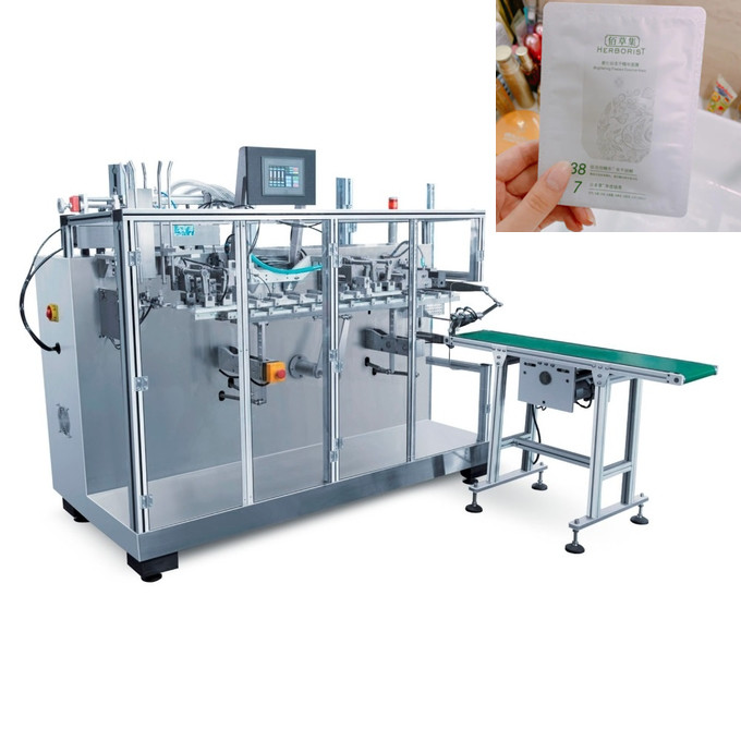 Quality Cosmetic Mask Pack Machine / Semi Automatic Non Woven Mask Machine for sale