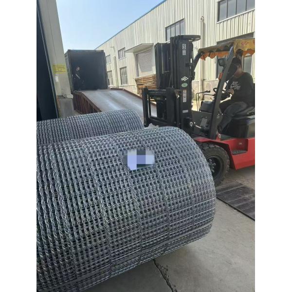 6Lines Welded Galvanized Pipeline Coating Mesh 2.3mm 2.7mm For Subsea Gas And Oil Pipeline