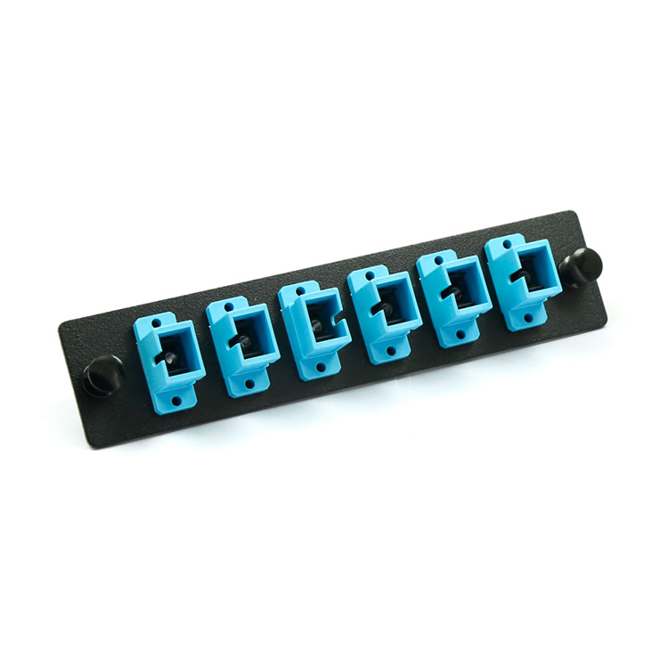 CATV 1.5mm SPCC OM4 SC Fiber Adapter Panels 8 Port