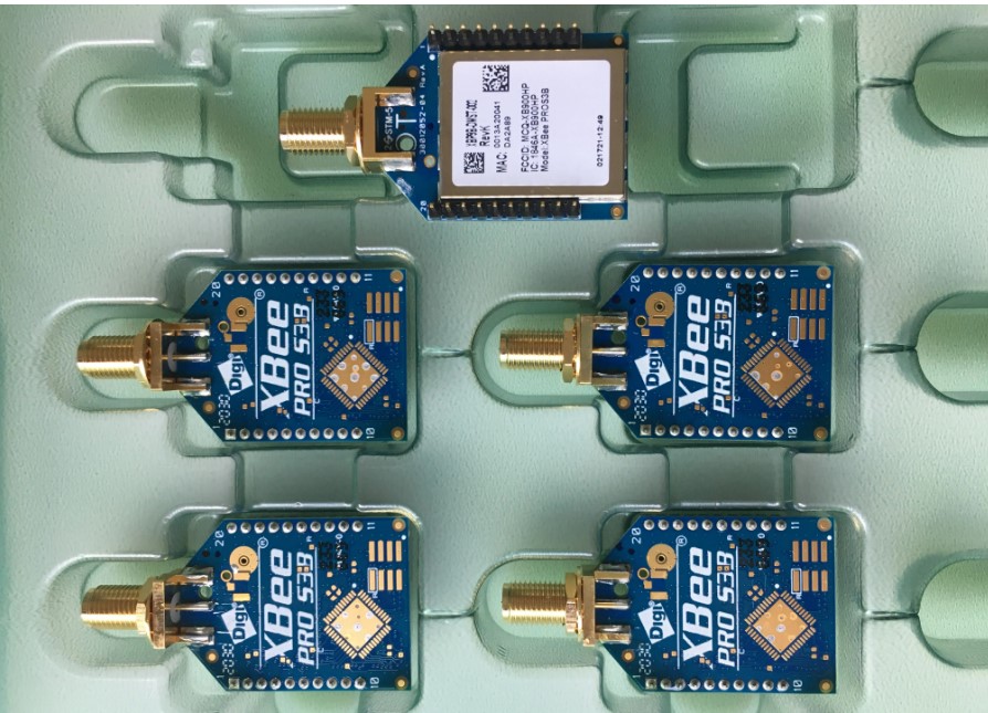 OEM Zigbee Module 902MHz to 928MHz 30dBm SMD XBP9X-DMUS-001 Transmitter and Receiver