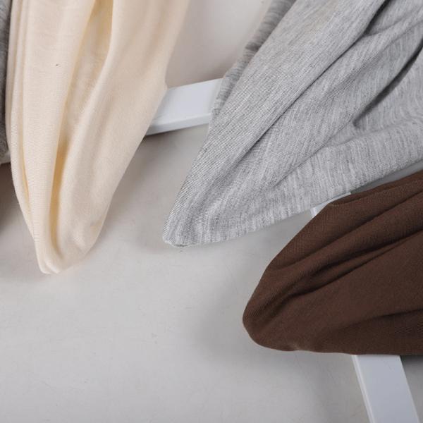 Free Sample Organic Pure Bamboo Cotton Spandex Mix Fleece Fabric