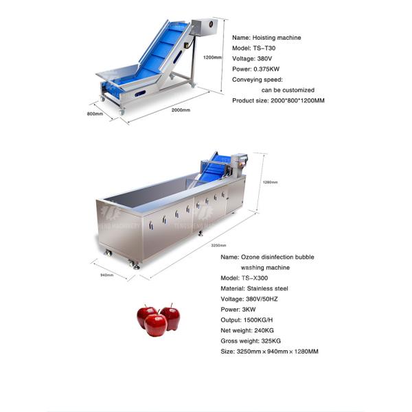 Automatic Vegetable And Fruit Production Line Selection Cutting And Washing Machine