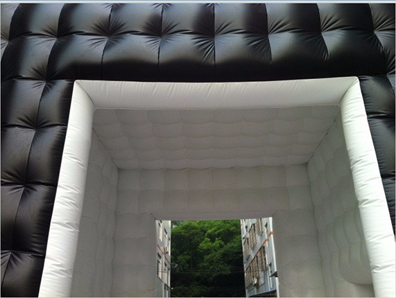 5m Black Inflatable Advertising Cube Tent