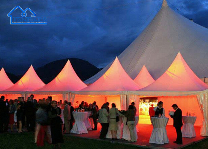 Factory Price Outdoor Custmized Waterproof Pagoda Exhibition White Canvas Tent For Sale