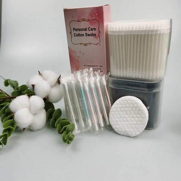 100/500pcs Bulk Makeup Cotton Pads Hypoallergenic Round Non Woven Facial Pads With Travel Bag