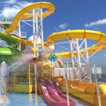 Fiberglass Water Slides Park Games Spiral Slides Water Park Equipment