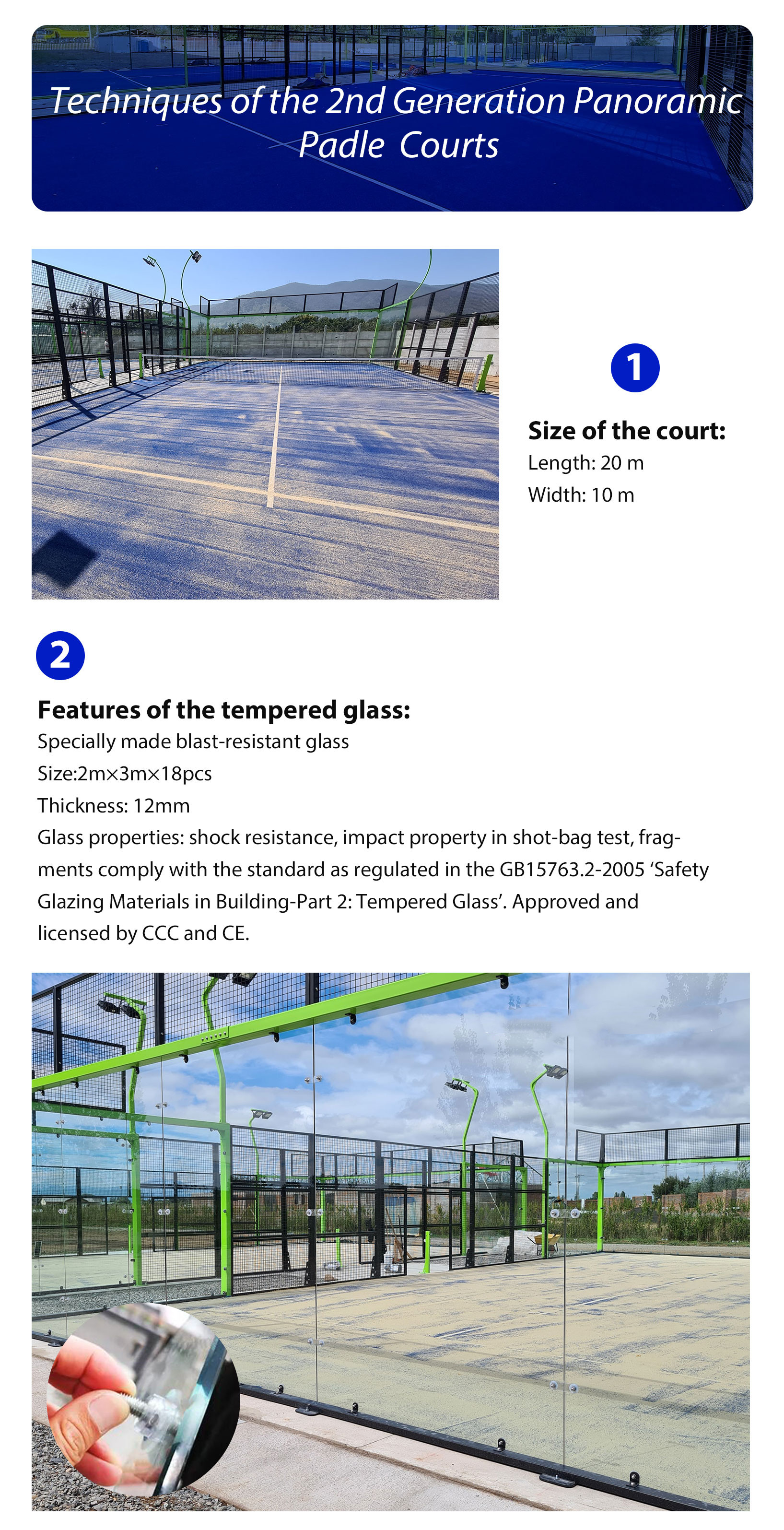 Customized PE Padel Tennis Court Coloured Fake Grass 15mm Sport Filed