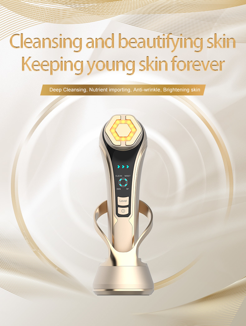 4 In 1 Rechargeable Multifunction Beauty Device Microcurrent RF Radio Frequency Facial Machine