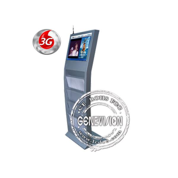 15inch Touch Screen Interactive Kiosk Newspaper Stand Kiosk support 3G, WIFI Internet Connection
