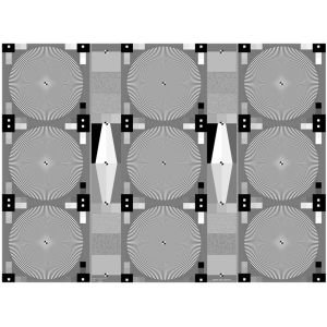 Modulated Sinusoidal Siemens Star Chart Sineimage Reflectance / Transparent