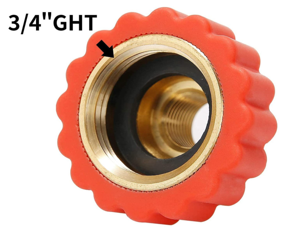 1/4" FNPT Lead Free Brass Adapter Garden Hose Adapter Connector Fitting