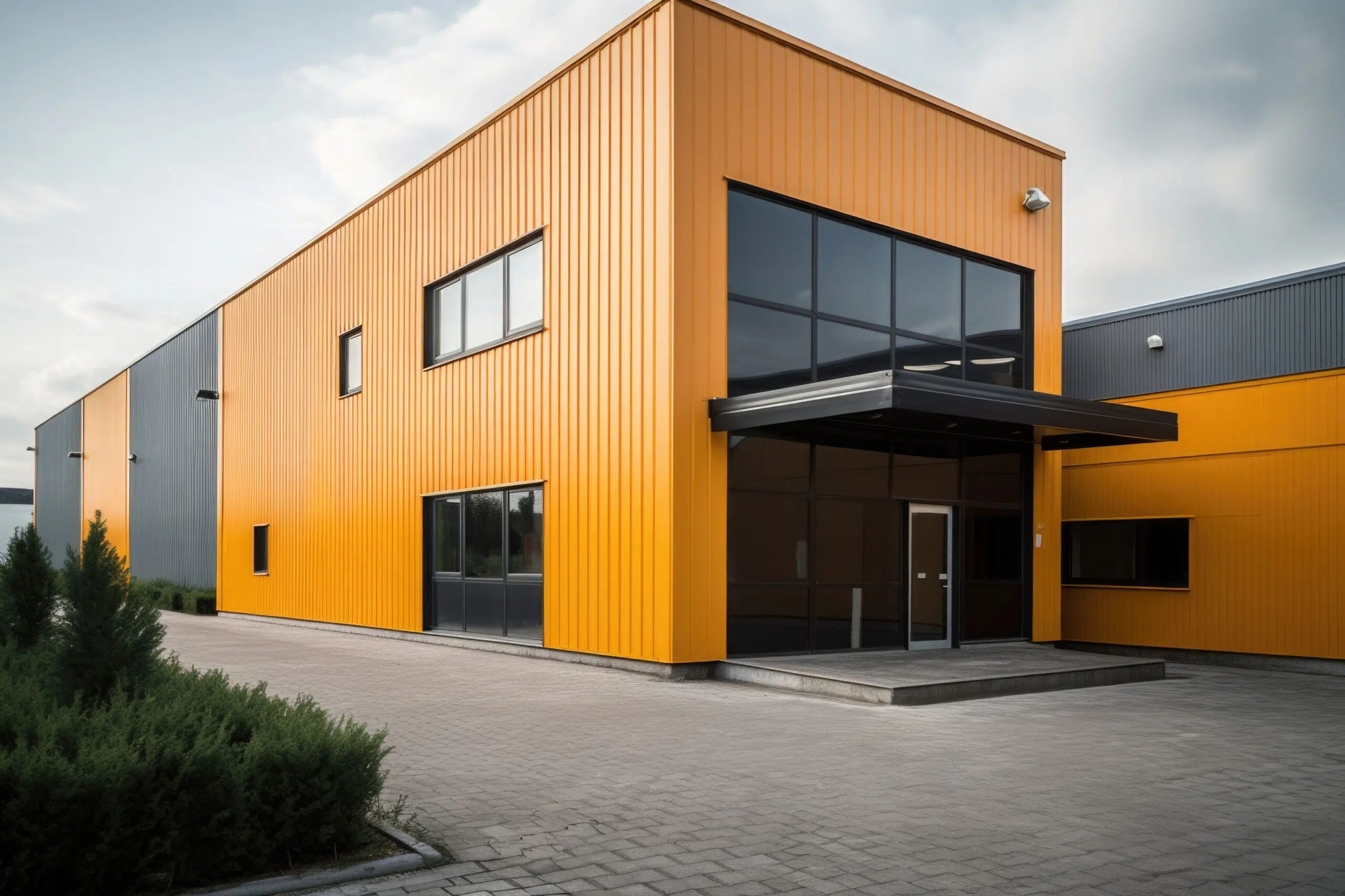 China Painted Steel Structure Workshop Building Modern on sale