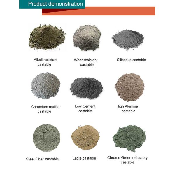 Low Cement Plastic Castable Refractory High Alumina Castable For Steel Industry
