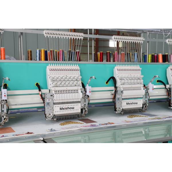 Single Sequins Embroidery Machine 15 Needles 12 Heads Customization Area