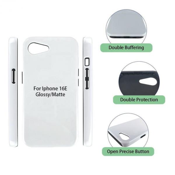 3D 2 In 1 Magsafe Sublimation Case For Iphone16e Blank Sublimation Phone Case Custom magnetic phone case