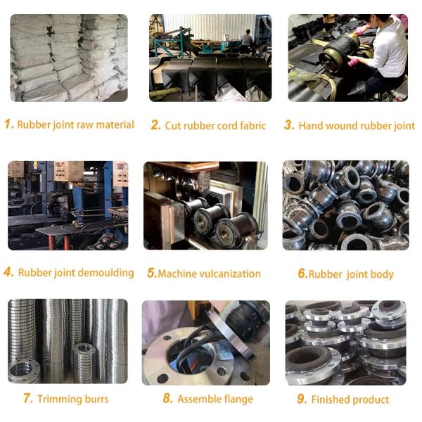 Epdm Single Sphere Rubber Expansion Joint Dn150 Pn16 Flange Connector