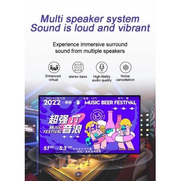 4K Ultra HD Resolution Indoor Wall Mounted digital window display Equipment with Writing Method Touchscreen