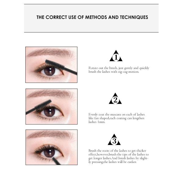 4D Fiber Waterproof Eyeliner Mascara Lengthening Smudge Proof