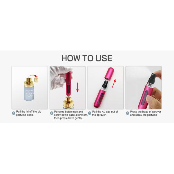 5ml Empty Luxury Fine Mist Cologne Travel Leather Bottom Refillable Perfume Bottle Atomizer
