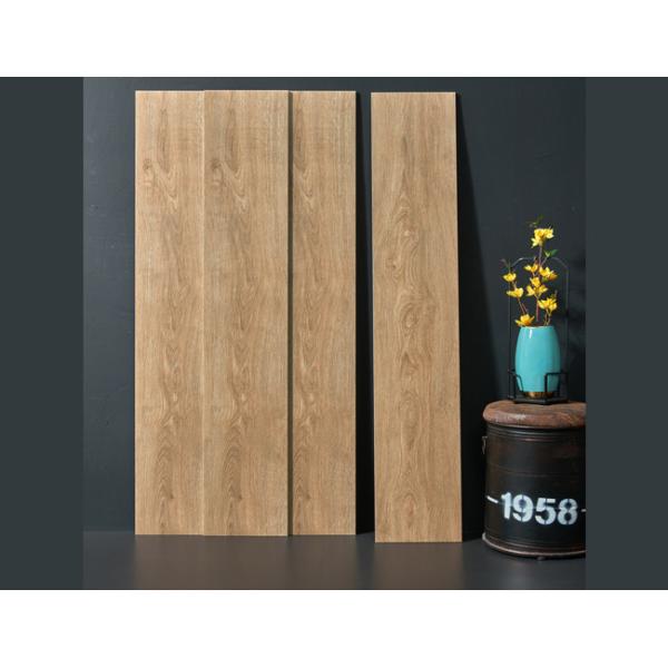 Quality 250x1500mm Cream Wooden Porcelain Tile 9.5mm Thickness for sale