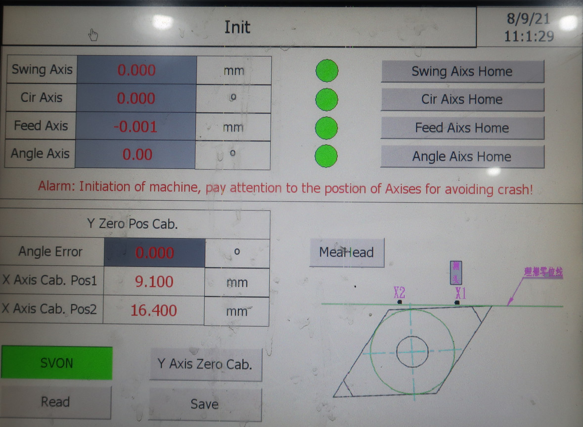 CE Certificated Ultra Hard PCD Grinding Machine With Marble Cross Table