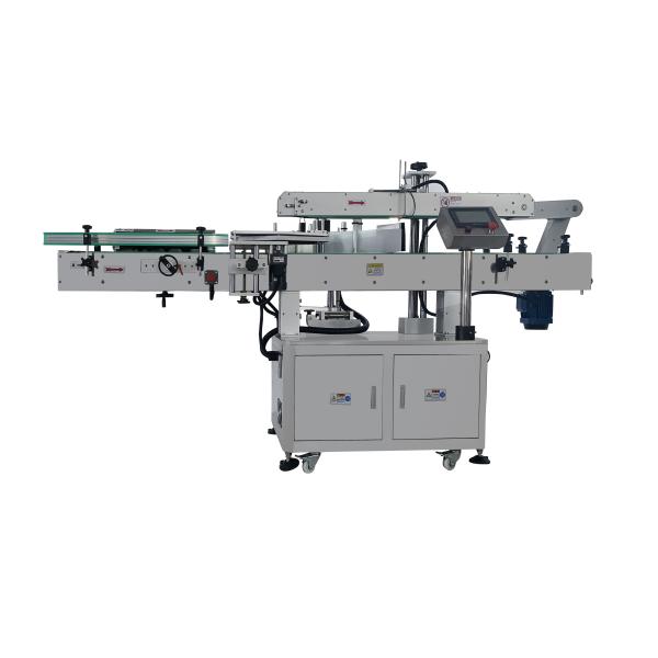 Automatic Essential Oil Plastic Bottle Label Sticker Tabletop Double Side Round Bottle Labeling Machine With Date Coder