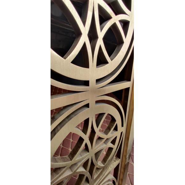 Solid Brass Casting Screens , Brass Decorative Partition Wall Spot
