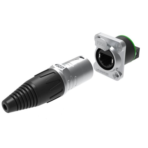 Ethernet Network Modular Jack Plug Panel Mount Socket 5-7mm Cable Industrial Electronics Accessories Chassis Male Connectors