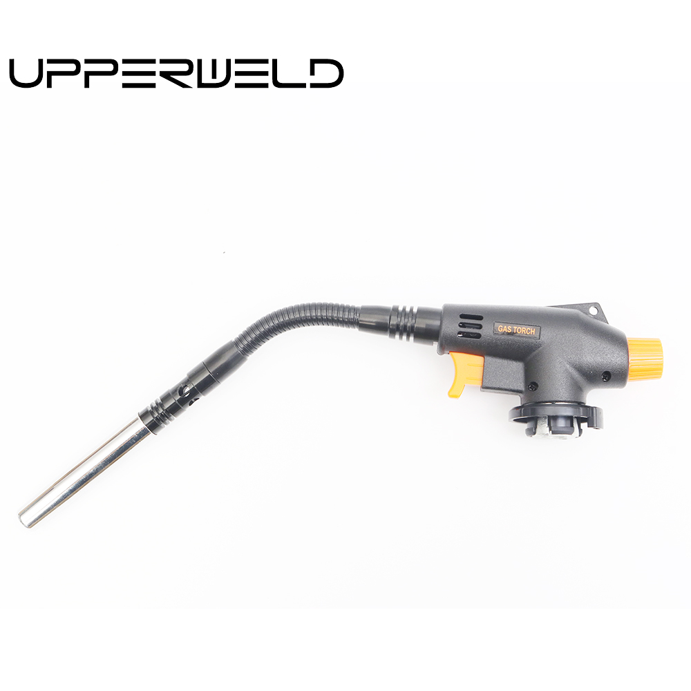 Black Customized Support Gas Torch Butane Lighter Torch Flame Gun with Piezo Ignition