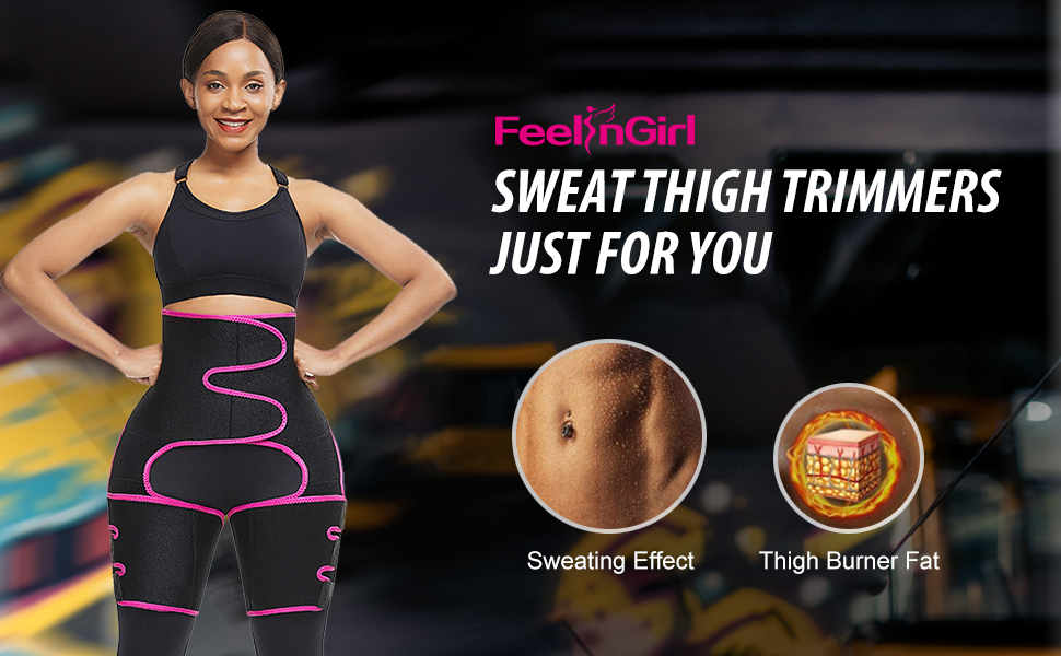 HEXIN Latest Design Women Jogging Wear for Hot Sauna Neoprene Waist and Thigh Trimmer