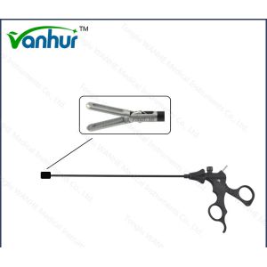 Steel 5mm Laparoscopic Grasping Forceps with 21mm Head Length and Autraumatic