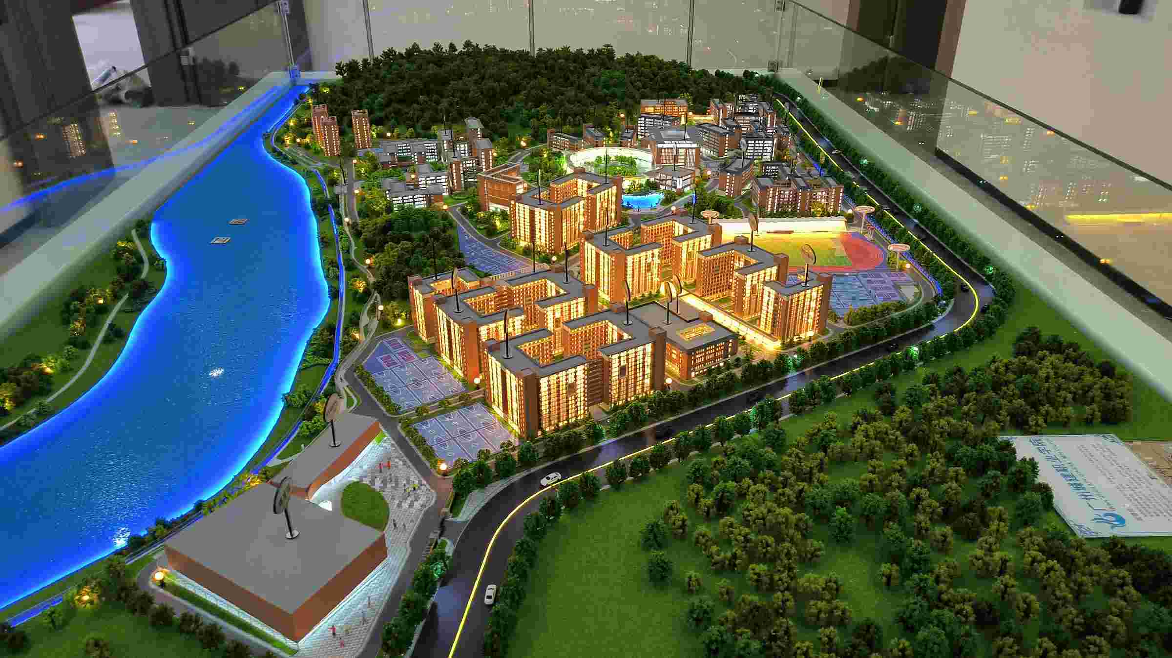 1:150 University Campus Models School Scale Model For Architecture