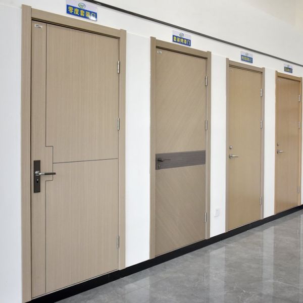 Fireproof Solid Core Plywood Interior Doors Safe, Durable Bedroom Timber Doors