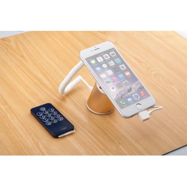 COMER mobile phone anti-theft display stand cellphone alarm bracket display with charging cable
