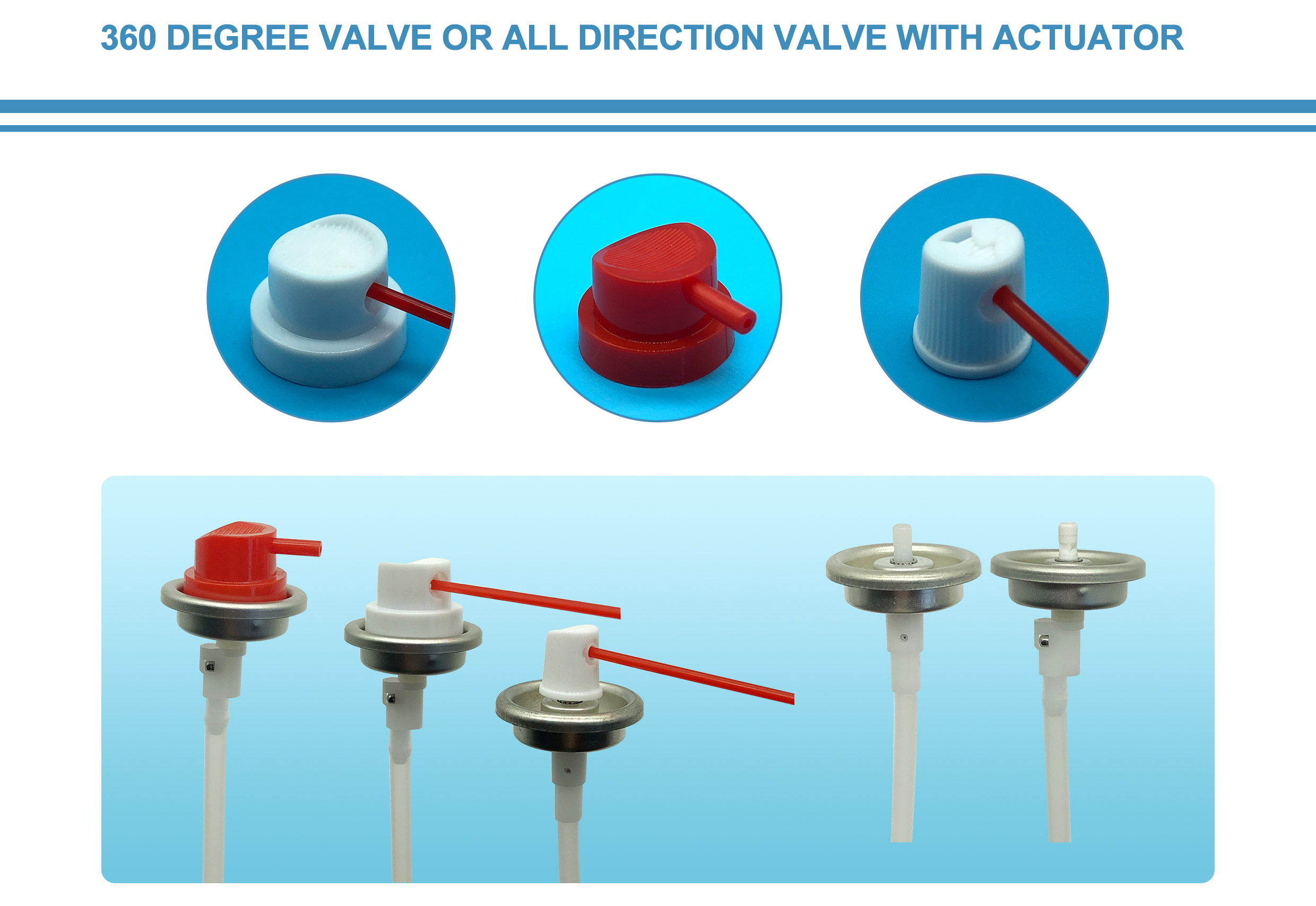 360-Degree Dispensing Spray Valve, Full Rotation Spray Dispenser For Household Cleaners Surface Treatments Leak Proof Design For Multi-Angle