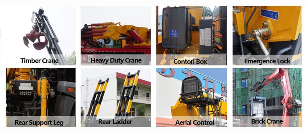 Dongfeng Kingrun Truck with X Cmg Sqs68-3 3.2ton Mini Crane Truck for Sale