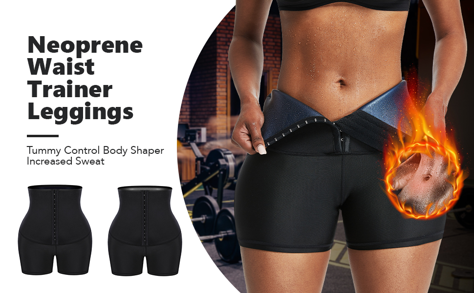Women's Tummy Control Sauna Shorts HEXIN Free Sample Neoprene Shaper with Butt Lifter