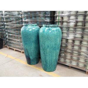 Quality Outdoor Ceramic Terracotta Pots Planters GW1244 S/2 for sale