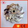 Buy cheap T04E 50.00/76.00mm 11+0 blades turbocharger milling/aluminum 2618/billet from wholesalers