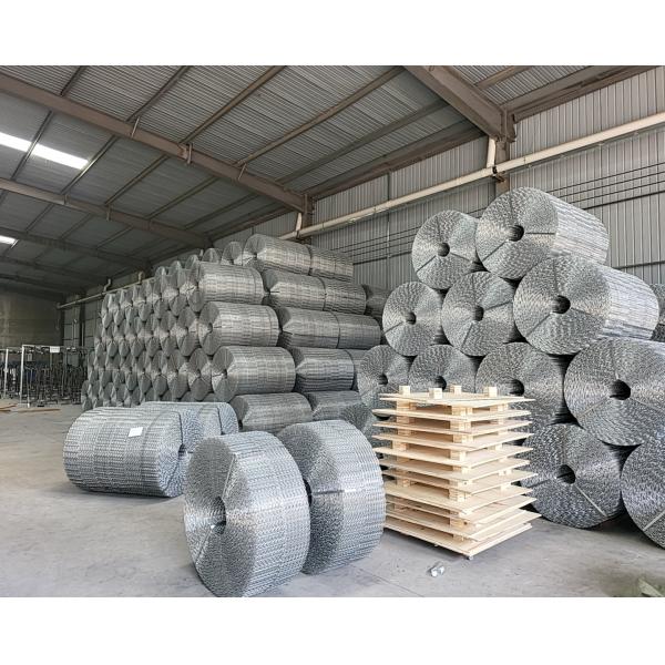 Six Lines CWC Pipeline Reinforced Mesh Hot Dip Galvanized 190.5mm Mesh Width