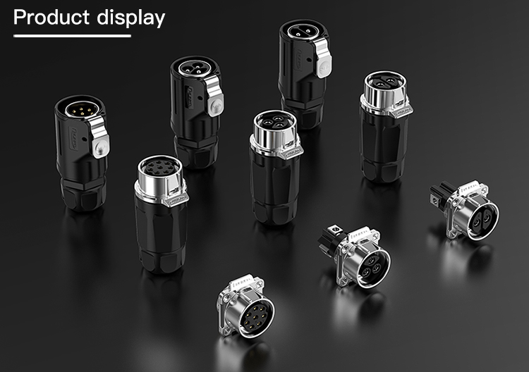 CNLINKO 3 Pin Male Female Industry Application Power Waterproof Connectors 3 Phase Plug System Connector