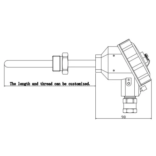 BT93420-I PT100 LED display Thermocouple Temperature Transmitter