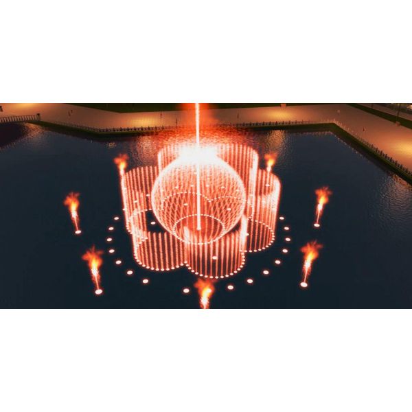 Ring bell shape music floating water fountain