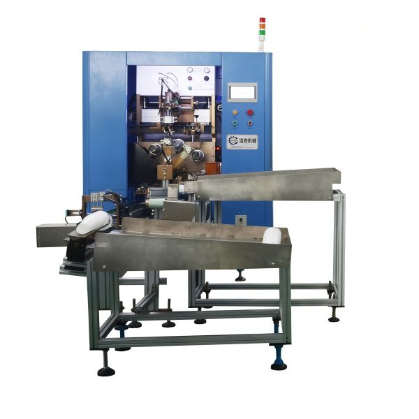 Plastic Cup Multi Color Screen Printing Machine Automatic With Feeding Hopper